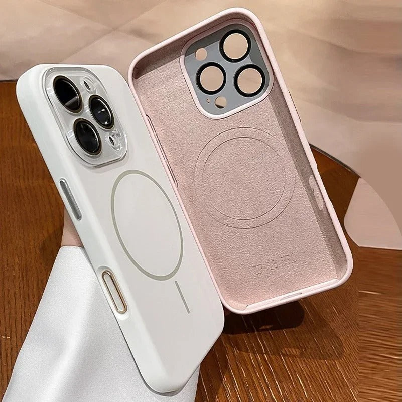 كفر آيفون سيليكون سائل مغناطيسي MagSafe