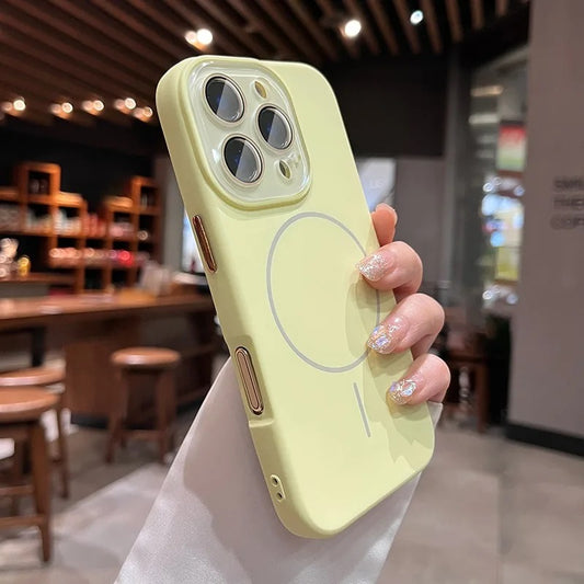 كفر آيفون سيليكون سائل مغناطيسي MagSafe